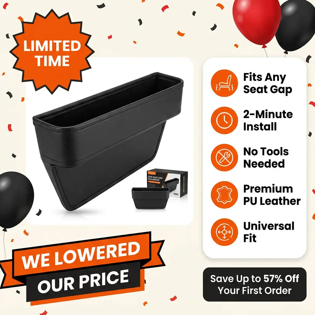 Car Seat Gap Filler Organizer