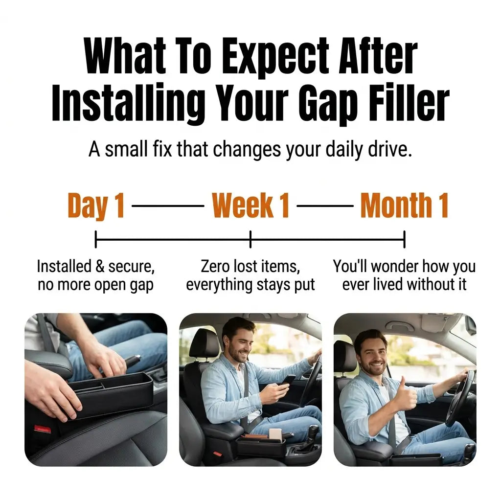 Car Seat Gap Filler Organizer